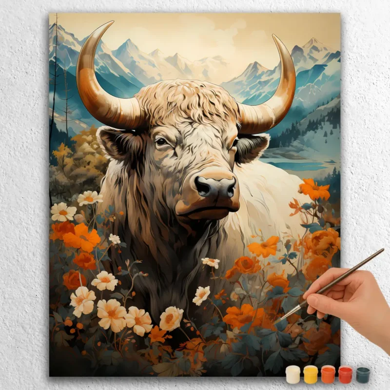 Asia 35125 Highland Cow in Asia