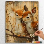 Baby Animals Easter 24265 Two Deer in Easter