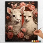 Baby Animals Valentines Day 18323 Two Cute Llamas