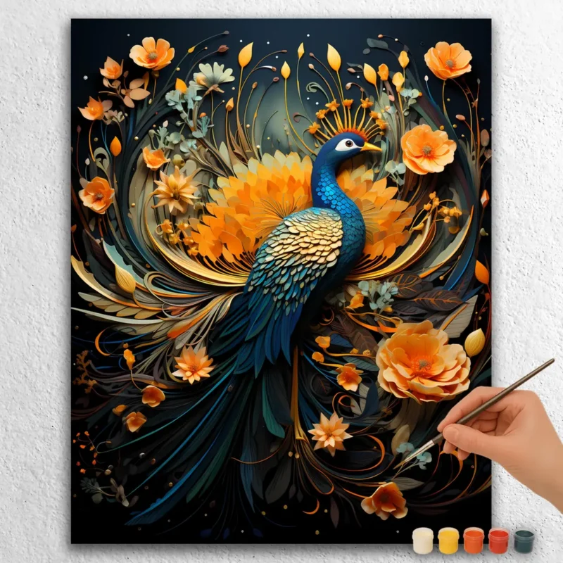 Boho Christmas 13487 Peacock Boho