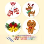 CD023 (14) Ringing Bells Christmas Placemats - Paint by numbers