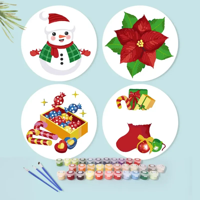 CD028 (8) The Snowman Christmas Placemat - Paint by Numbers