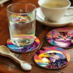 Colorful Animals - Tiger Fox Cat Coasters (18)