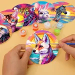 Colorful Animals - Tiger Fox Cat Coasters (7)