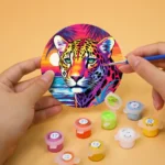 Colorful Animals - Tiger Fox Cat Coasters (8) Colorful Animals - Tiger Fox Cat Coasters