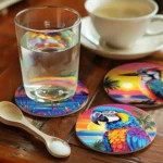 Colorful Birds - Custom Coaster Paint by Numbers (17)