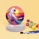 Colorful Birds - Custom Coaster Paint by Numbers (4)
