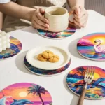 Colorful Sealife - Custom Cup Coasters - Paint by Numbers (16)