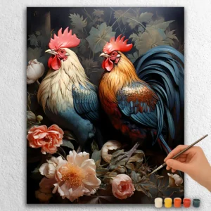 Beautiful Hen and Cock