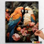 Cute Jungle 41018 Parrot Couple in Jungle