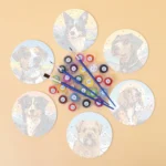 Cute dog coasters DIY paint by numbers (1)