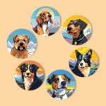 Cute dog coasters DIY paint by numbers (11)