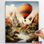 Hot Balloons Flying in Dubai