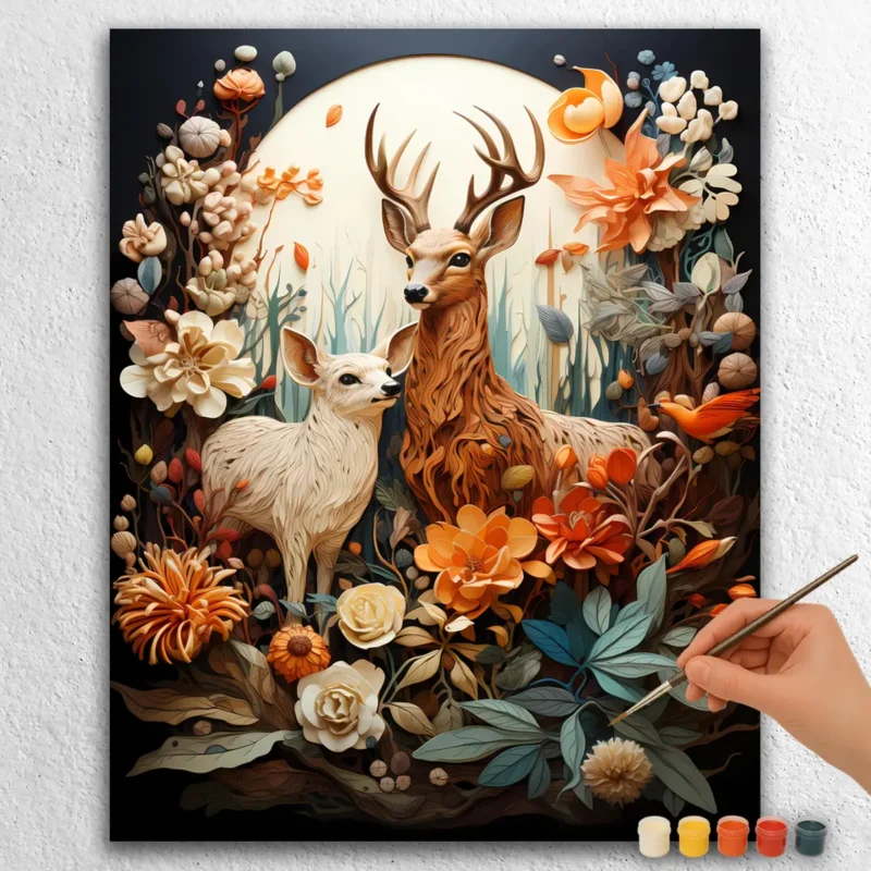 Earthy Elements Spring 451283 Cute Reindeer in Spring