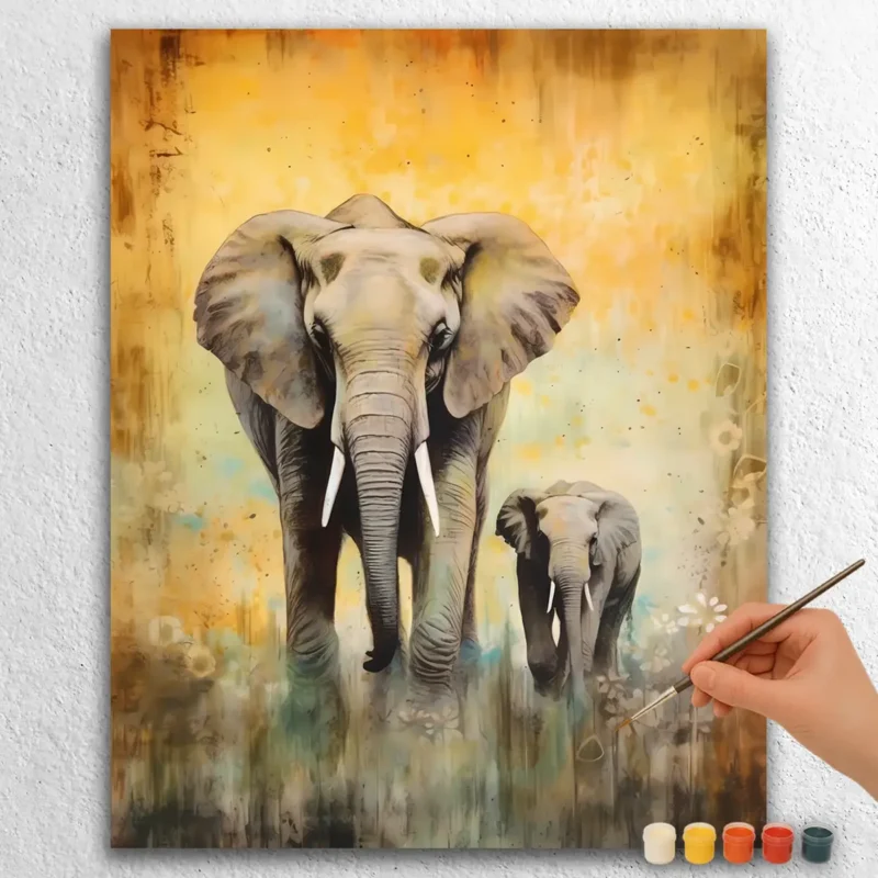 Elephants 171286 Baby Elephant with Mother