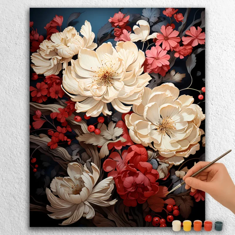 Fall Floral BEauty 91339 Vibrant Oranges