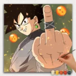 Paint-By-Numbers-DIamond-Painting-Square-pn-26 The Finger - Goku