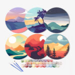 Placemats-for-dining-table-2 Minimalist Nature Placemats (6 Pieces) - Paint by number