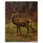 Stag In An Autumn Landscape