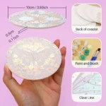 The butterflies Coasters (4) The Butterflies - Custom Coasters Paint by Numbers