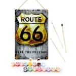02 Route 66 DIY Metal Bar Poster