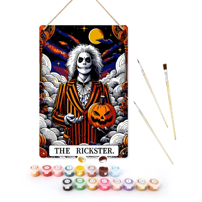 02 The Rickster Halloween Metal Poster