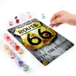 03 Route 66 DIY Metal Bar Poster