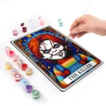 03 Scary Doll Halloween DIY Metal Poster