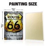 04 Route 66 DIY Metal Bar Poster