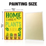 04 Home Plants DIY Metal Poster