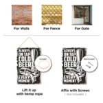11 Always On Tap Cold Beer DIY Metal Poster