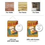 11 Cold Beer Best in Town DIY Metal Poster