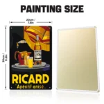 Ricard Wine Bar Metal Poster