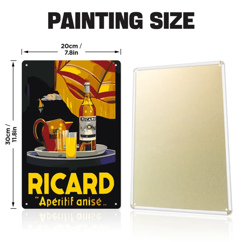 Ricard Wine Bar Metal Poster