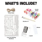 Always On Tap Cold Beer DIY Metal Poster