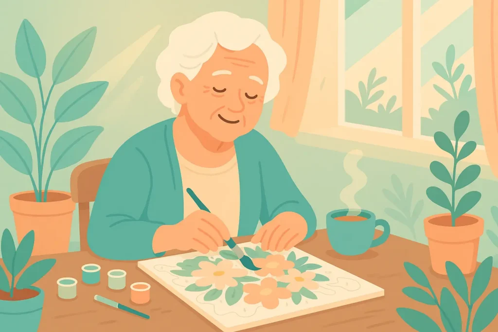 Benefits Paint by numbers for seniors stress free - Paint by Numbers