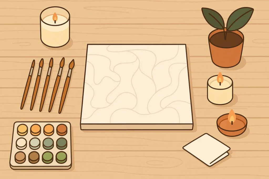 Benefits of Paint by Numbers for Mental Wellness 8 - Paint by Numbers Organize painting supplies