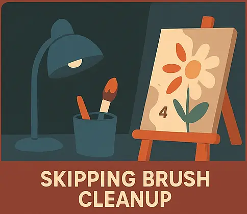Skipping brush cleanup 1 - Paint by Numbers