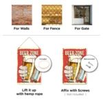 TPH003 (11) Beer Zone DIY Metal Poster