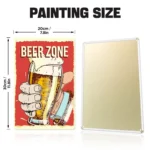 TPH003 (4) Beer Zone DIY Metal Poster