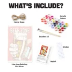 TPH003 (8) Beer Zone DIY Metal Poster