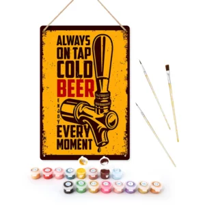 Cold Beer Vintage DIY Metal Poster