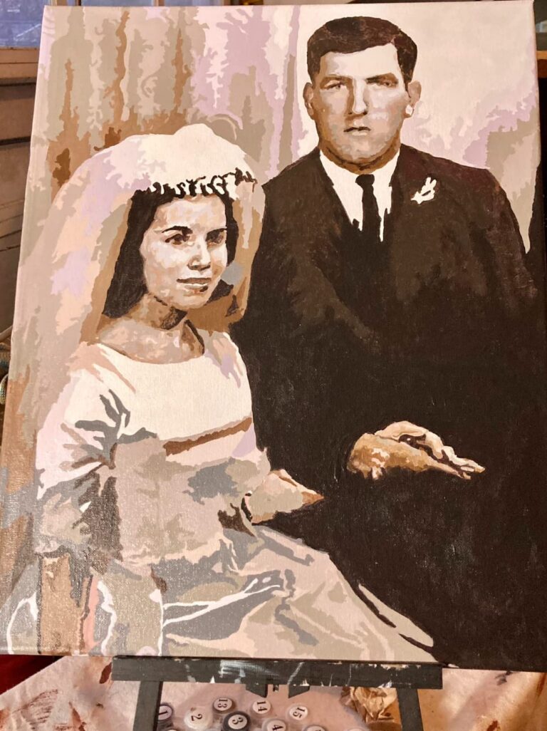 Personalisiertes Hochzeitsporträt – Verwandeln Sie Hochzeitserinnerungen in Kunstwerke photo review