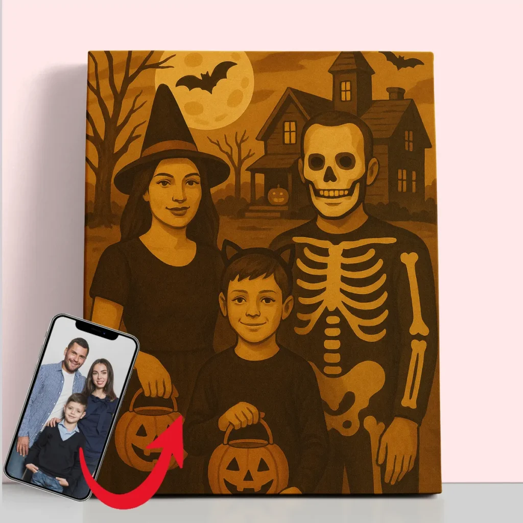 From Family Photo to Phantom Portrait: Create Your Own Spooky Masterpiece 5 - Paint by Numbers 14978 Paint by numbers Diamond Painting webp