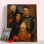 66357 Paint by numbers Diamond Painting webp Custom Halloween Portrait Family