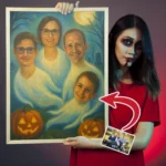 Ghosts customizable painting halloween spooky (1)