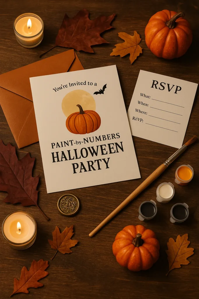 Host a Hauntingly Fun Paint-by-Numbers Halloween Party 5 - Paint by Numbers Step 2: Send Out Bewitching Invitations