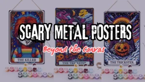 Scary Halloween DIY metal Posters