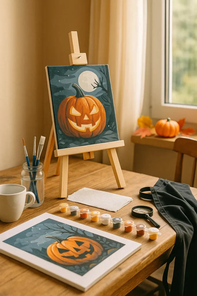 Spooky Designs DIY home Decor - Paint by Numbers