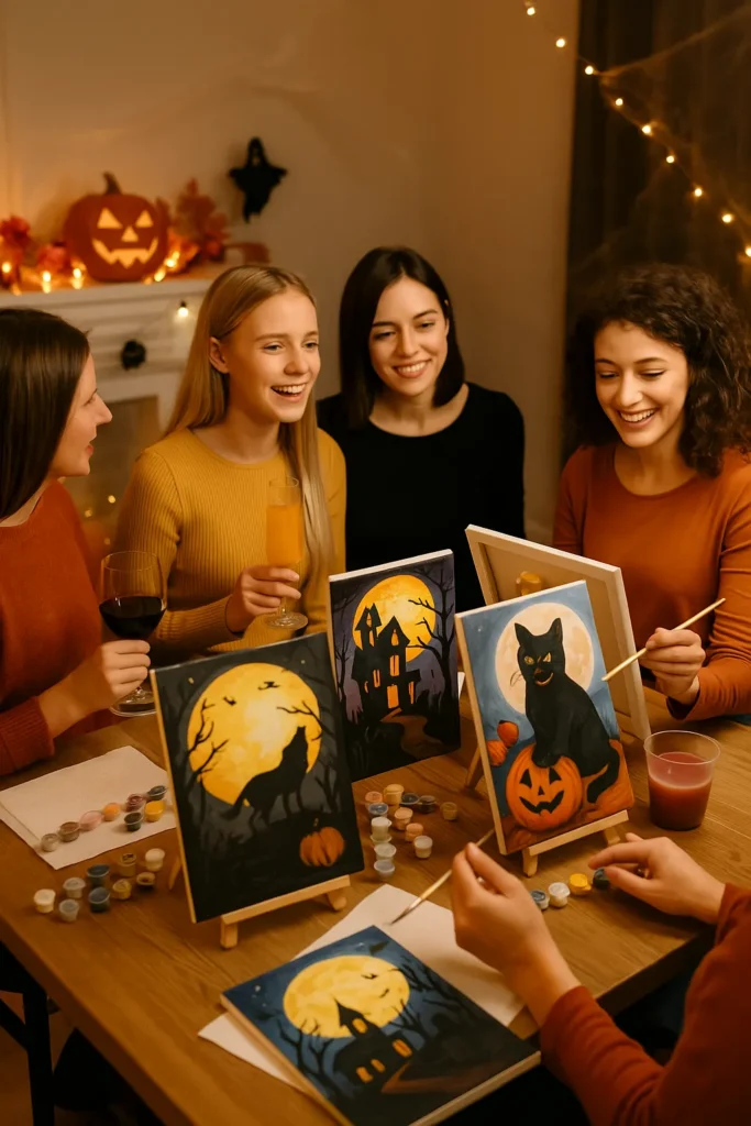 Host a Hauntingly Fun Paint-by-Numbers Halloween Party 9 - Paint by Numbers Step 6: Guiding Your Ghoulish Guests